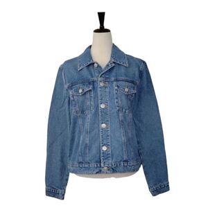 Hudson Los Angeles Classic Trucker Blue Denim Jean Jacket  L/XL, 1X